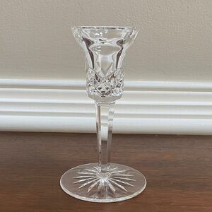 Waterford Crystal Lismore Single Light Candlestick Candle Holder 5 5/8”